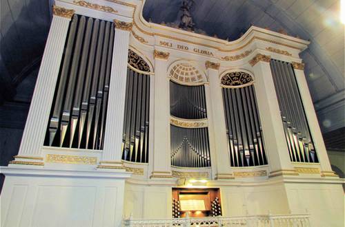 Die Herzberger Engelhardt Orgel der Nicolaikirche aus dem Jahr 1845 (Bild: Wensel)